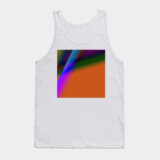 GREEN ORANGE BROWN BLUE TEXTURE ART Tank Top